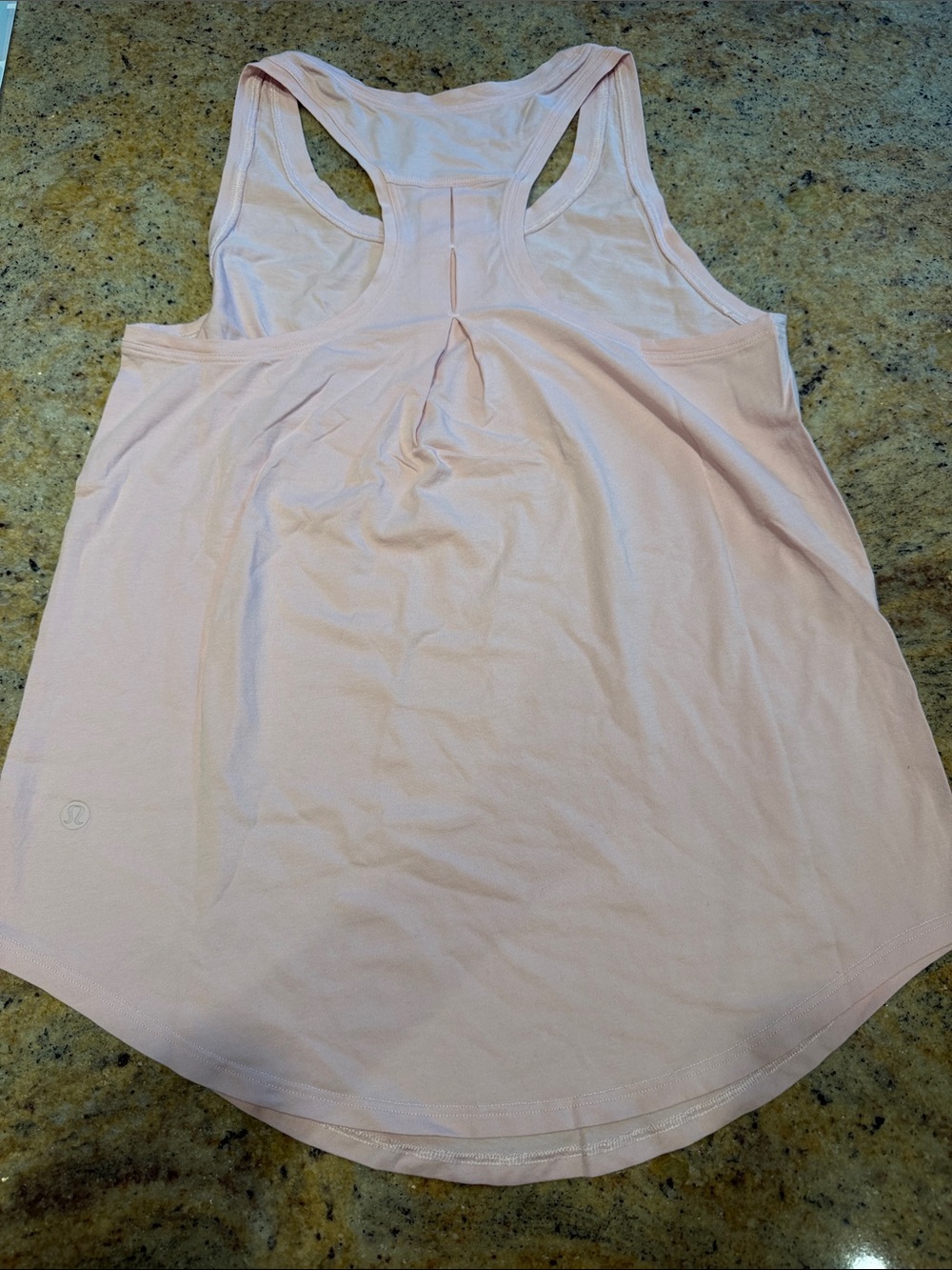 lululemon athletica Light Pink Racerback Tank with Back Pleat